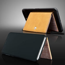 Cell Phone Card Holder Stick on Wallet Phone Pocket for iPhone, Android and All Smartphones (Caramel)