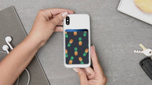 Cardly Wallet | Card and Money Holder for Cell Phone | Sticks On Case (Pineapples & Palms)