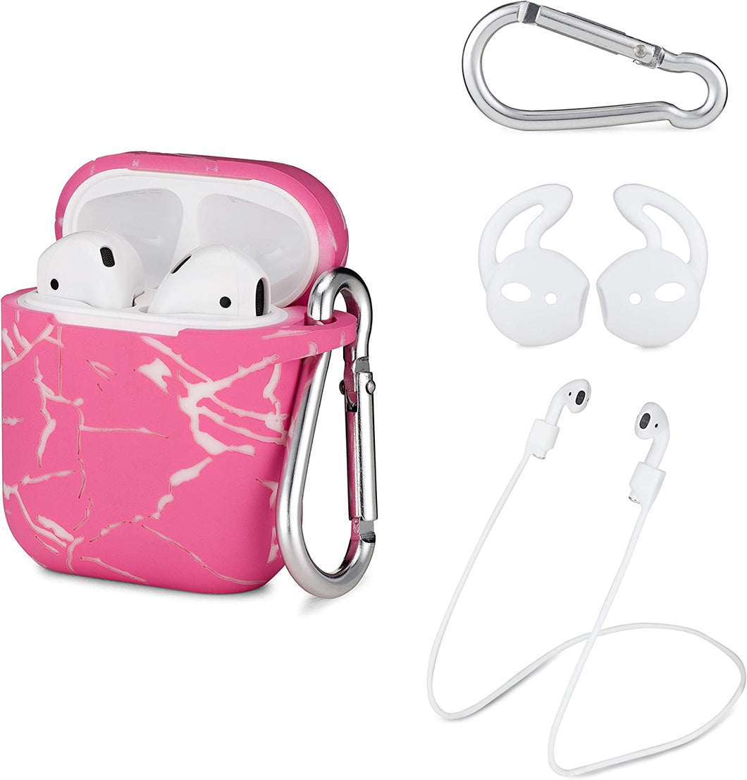 Portable Airpods Case Cover & Protective Silicone Skin Cover Case for Apple Airpods