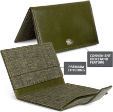Cell Phone Card Holder Stick on Wallet Phone Pocket for iPhone, Android and All Smartphones (Olive Green)