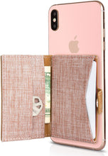 Cell Phone Card Holder Stick on Wallet Phone Pocket for iPhone, Android and All Smartphones (Caramel)