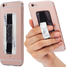 Cardly (Two) Finger Grip Strap Cell Phone Stick for Phone and iPhone, Android and All Smartphones. (Marble)