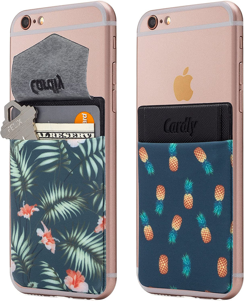 Two) Secure Cell Phone Stick On Wallet Card Holder Phone Pocket for i CardlyWallet Two) Secure Cell Phone Stick On Wallet Card Holder Phone Pocket for i CardlyWallet